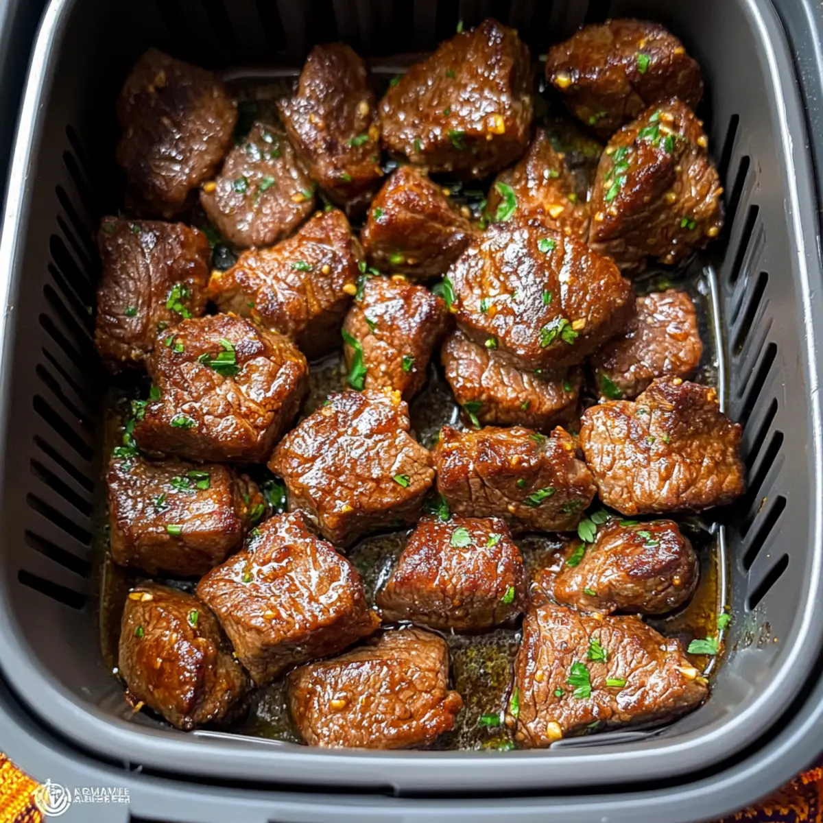 Savory Air Fryer Garlic Butter Steak Bites in Minutes