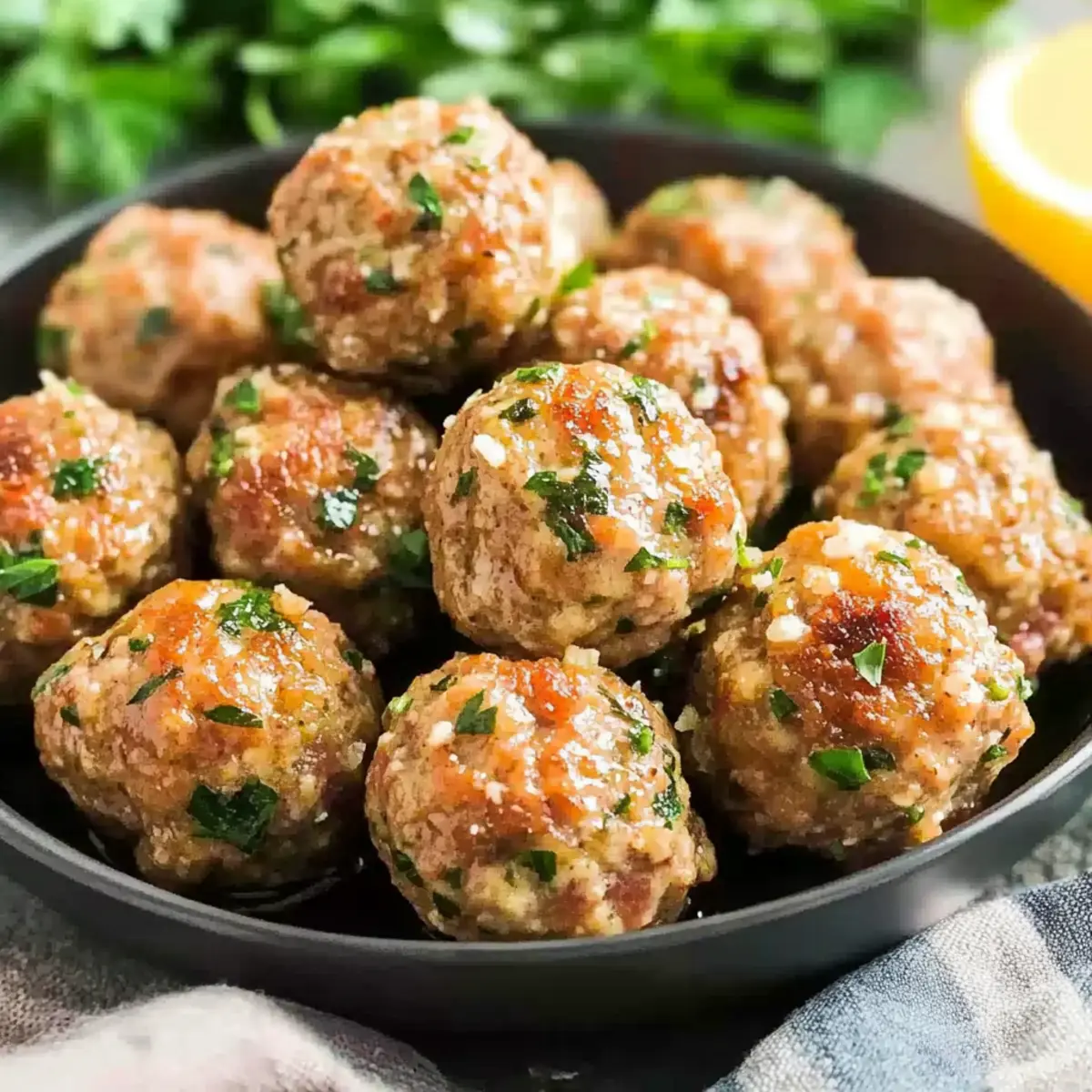 Savory Baked Turkey Meatballs for Healthy Comfort Food Lovers