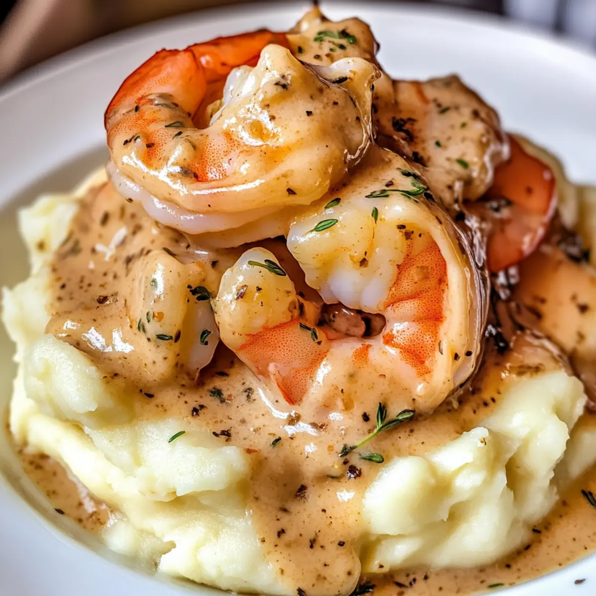 Creamy Garlic Shrimp Over Mashed Potatoes for Ultimate Comfort