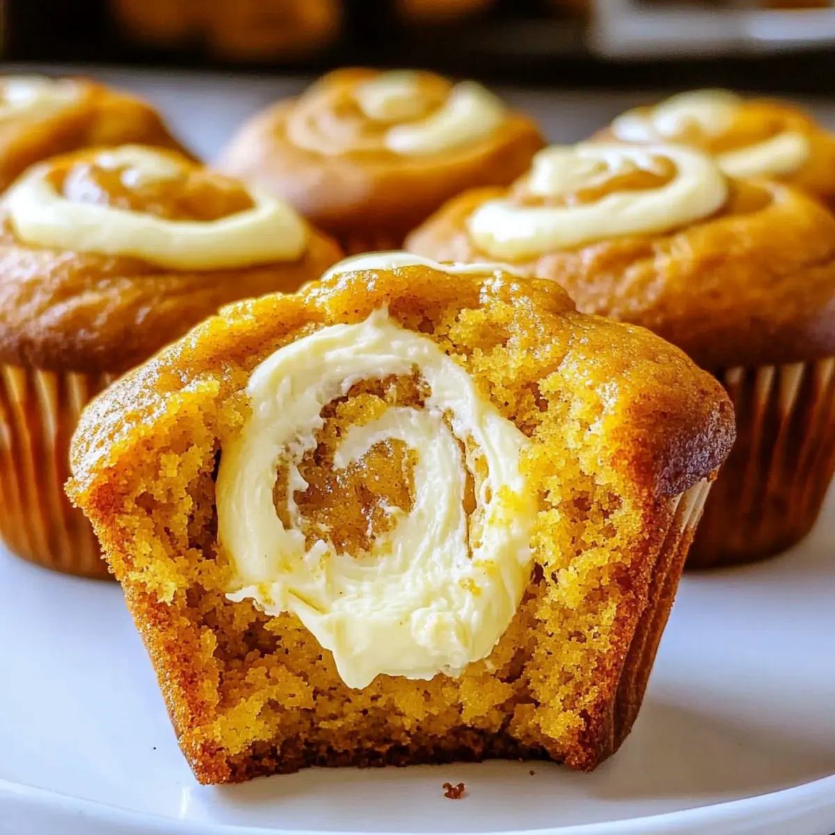 Fluffy Pumpkin Cream Cheese Swirl Muffins for Cozy Fall Mornings