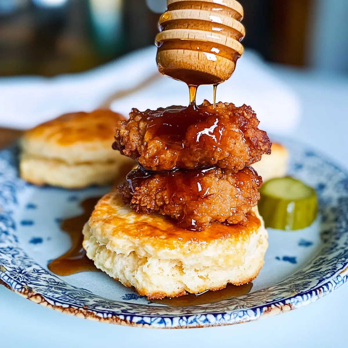 Hot Honey Chicken Biscuits for a Sweet and Spicy Twist