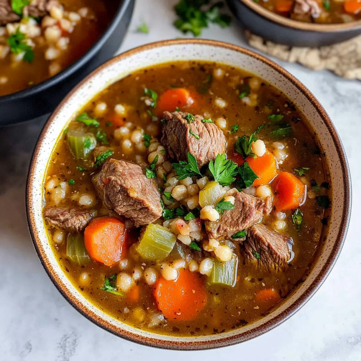 Instant Pot Beef Barley Soup for Cozy, Nutritious Comfort