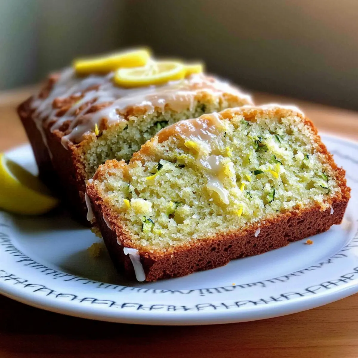 Moist Zucchini Bread with Sweet Lemon Glaze Bliss