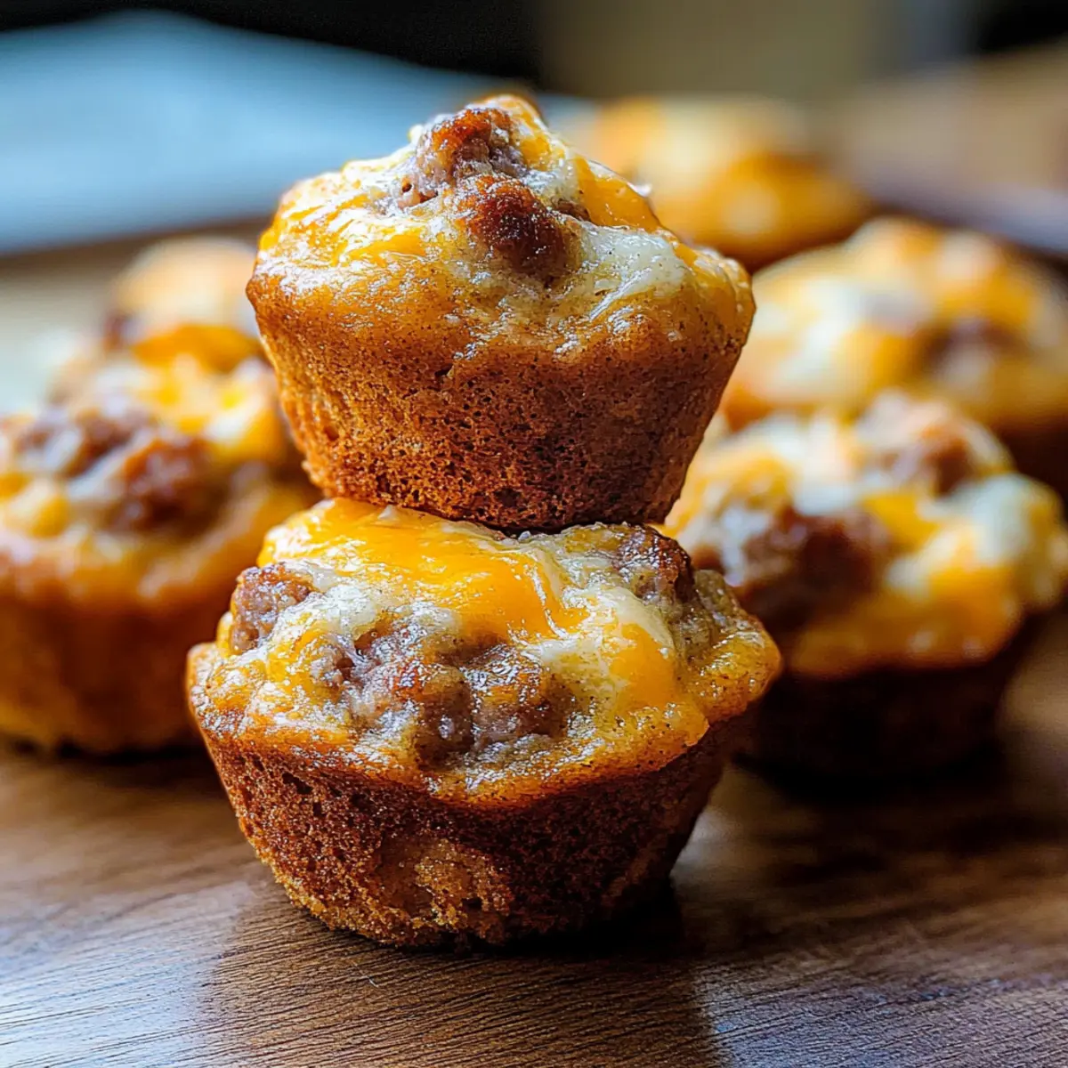 Cheesy Sausage Muffins That Will Wow Your Breakfast Mornings