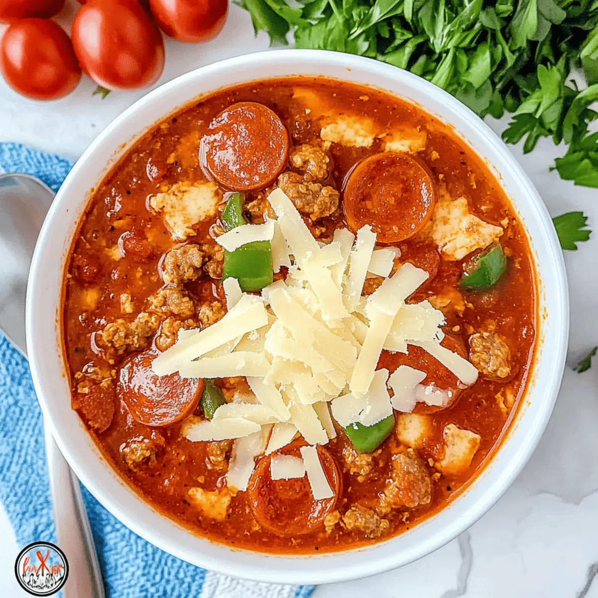Comforting Pizza Soup: Hearty Flavor in Every Spoonful
