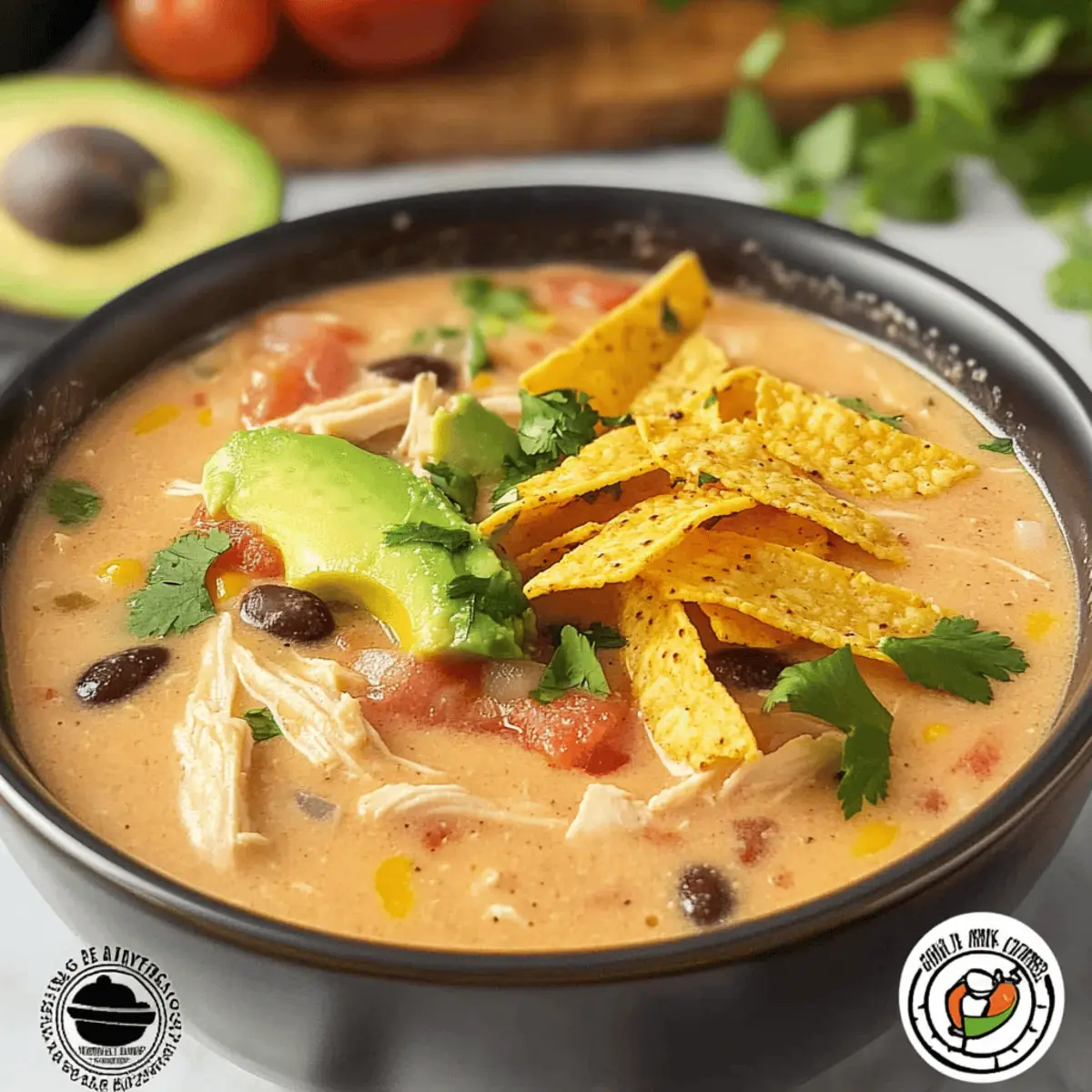 Comforting Chicken Tortilla Soup Ready in Your Slow Cooker