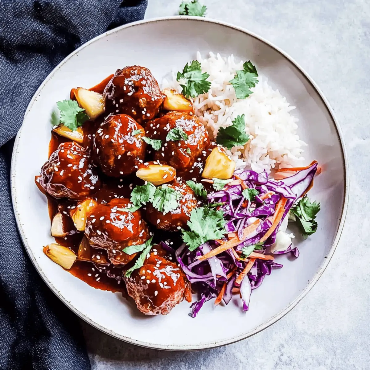 Pineapple BBQ Meatballs: A Sweet and Savory Family Delight