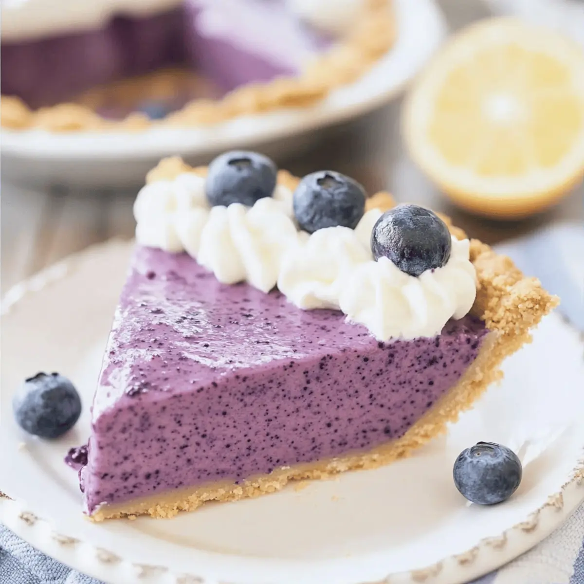 Refreshing No Bake Lemon Blueberry Pie You’ll Love This Summer