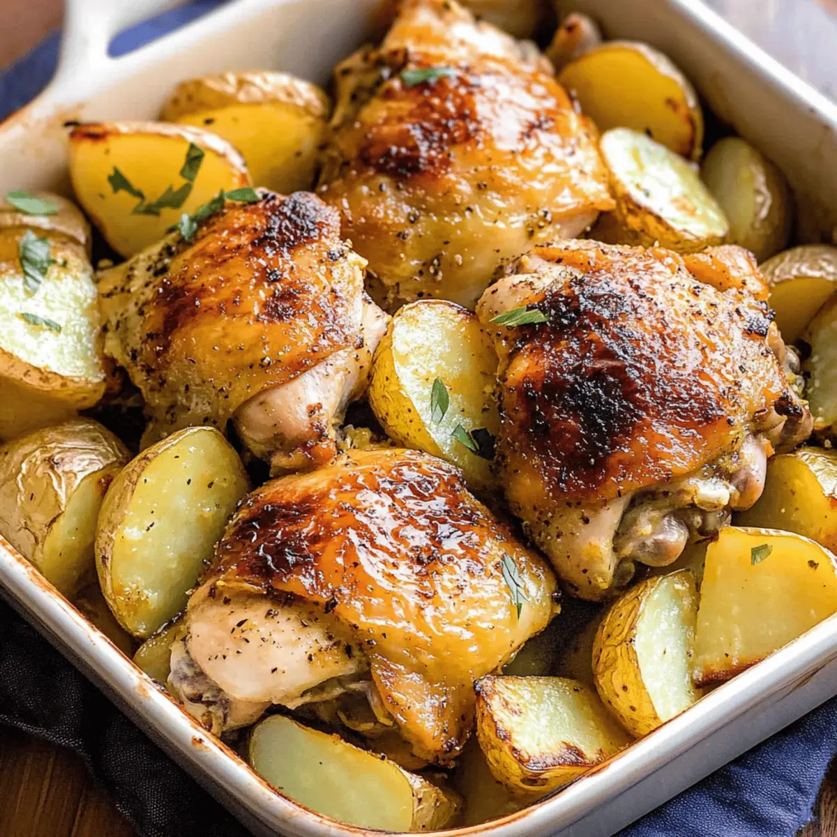 Savor Greek Lemon Chicken and Potatoes in One Delicious Bite