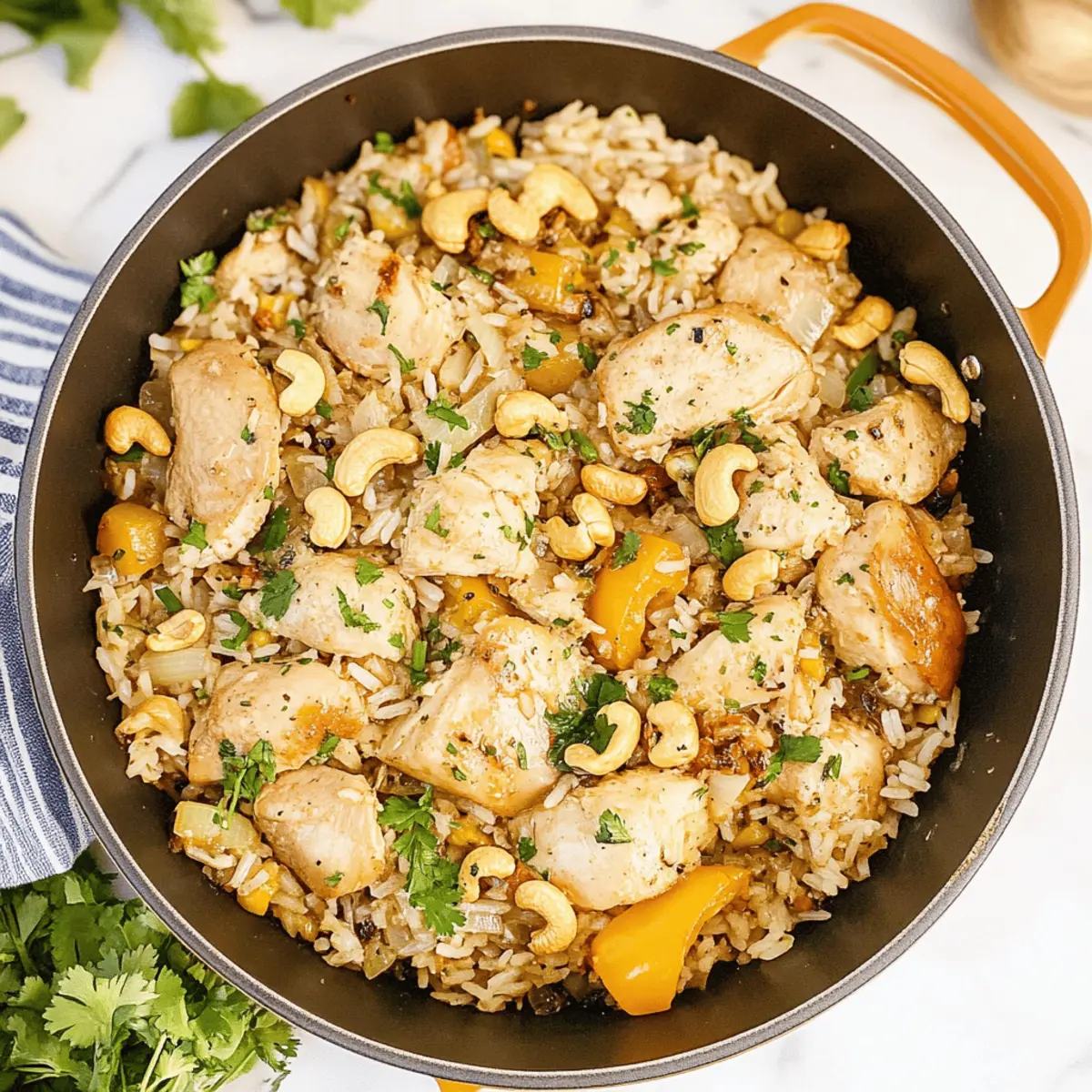 Savor Sticky Coconut Rice with Chicken in One Pot Delight