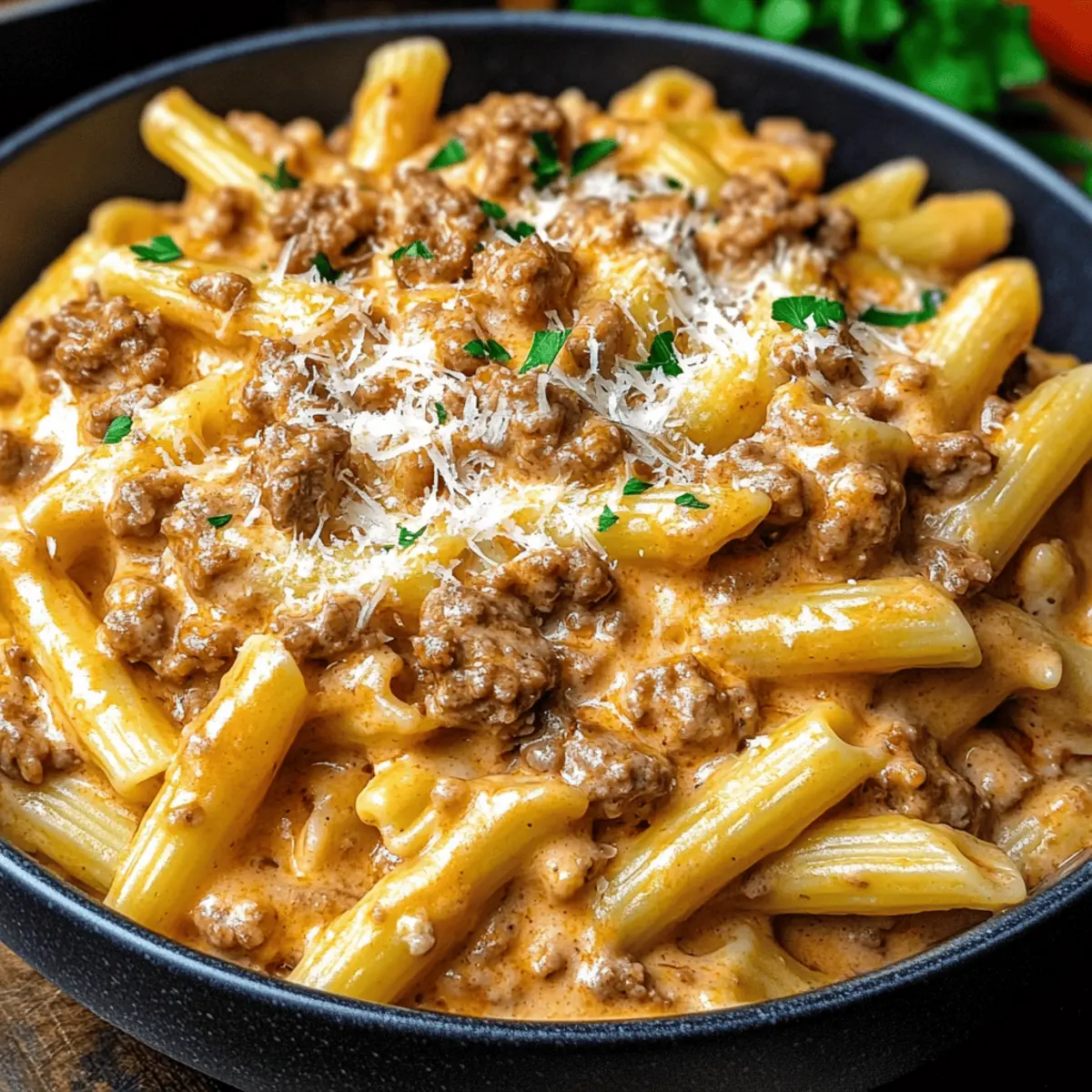 High Protein Creamy Beef Pasta for Quick Cozy Nights