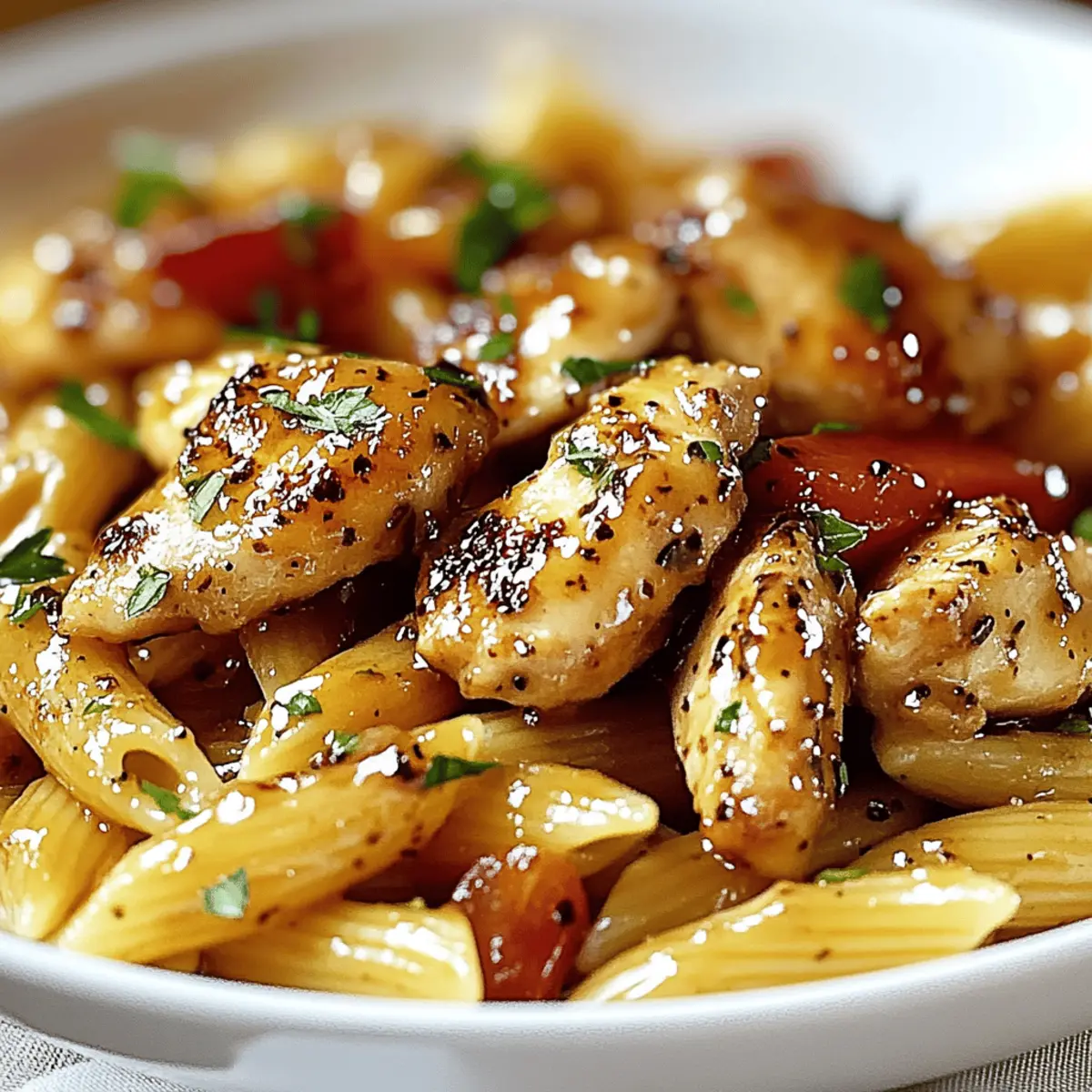 Savor Honey Pepper Chicken Pasta for a Quick Family Feast