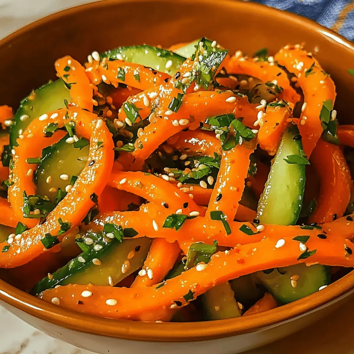 Crunchy Cucumber Carrot Salad that Brightens Your Day