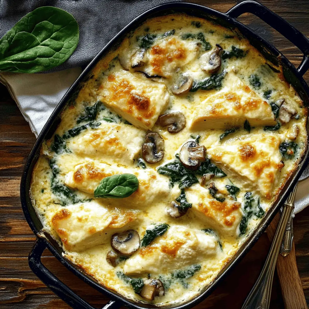 Keto Chicken Mushroom Casserole: Creamy Comfort for Dinner