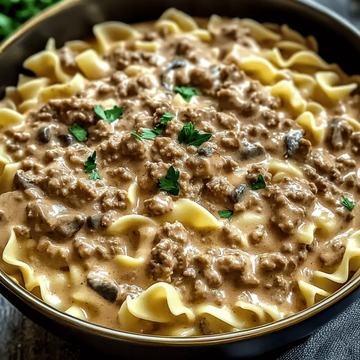 Savory Beef Stroganoff with Ground Beef Recipe Delight in 30 Min
