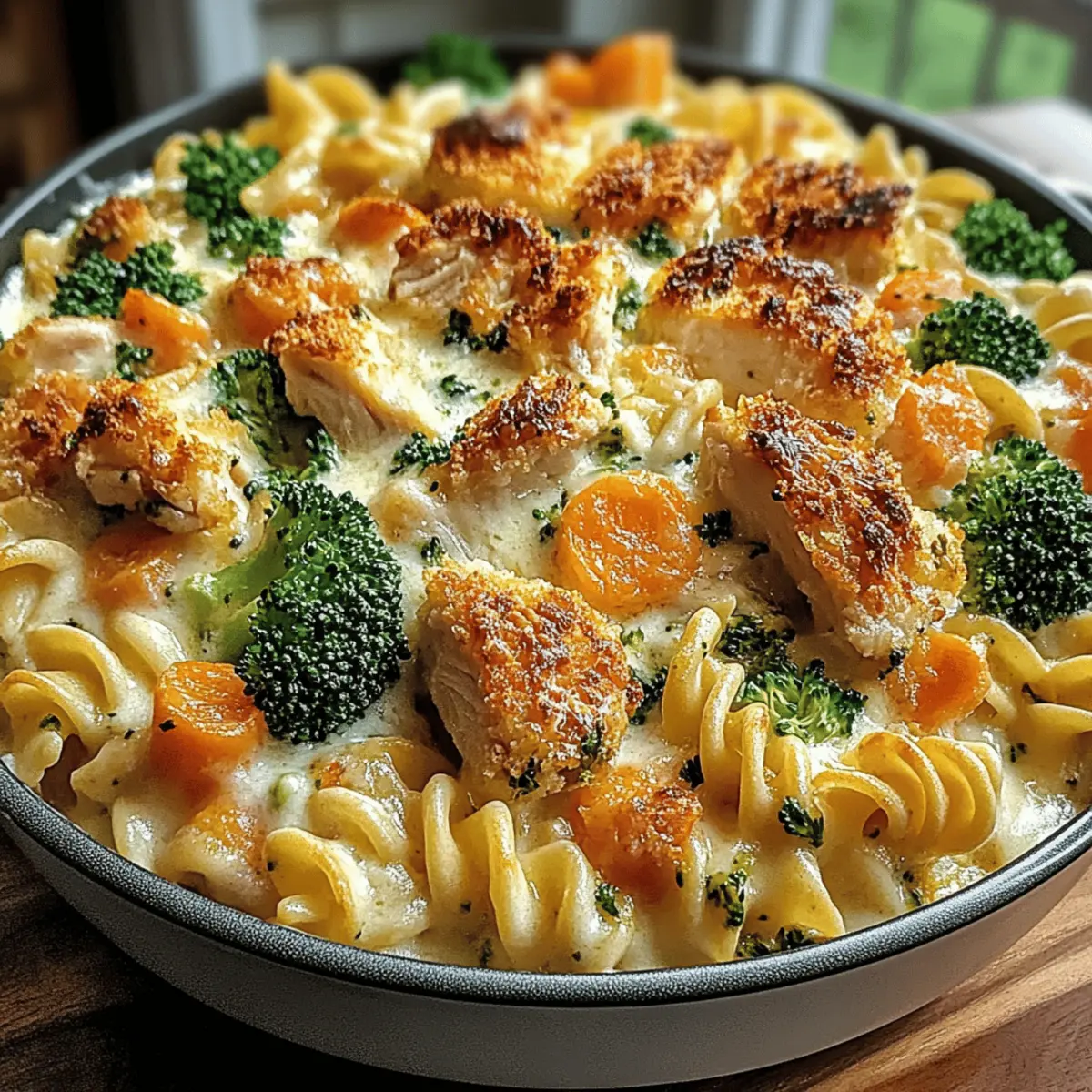 Irresistibly Creamy Parmesan Herb Chicken Noodle Casserole