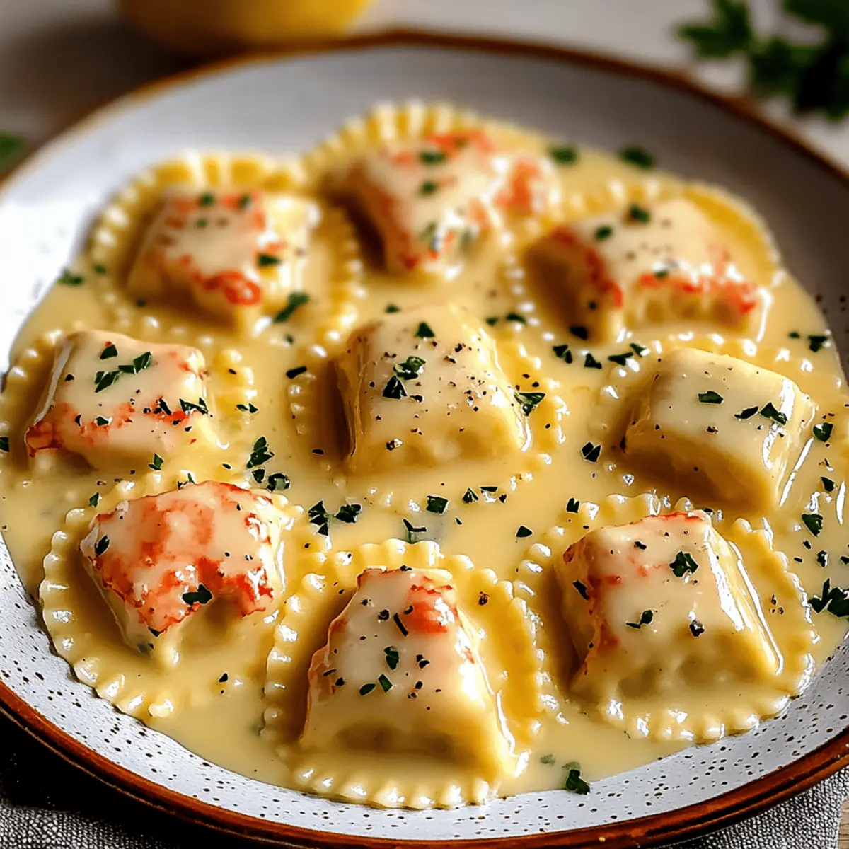 Lobster Ravioli in Lemon Butter Sauce: A Gourmet Delight at Home