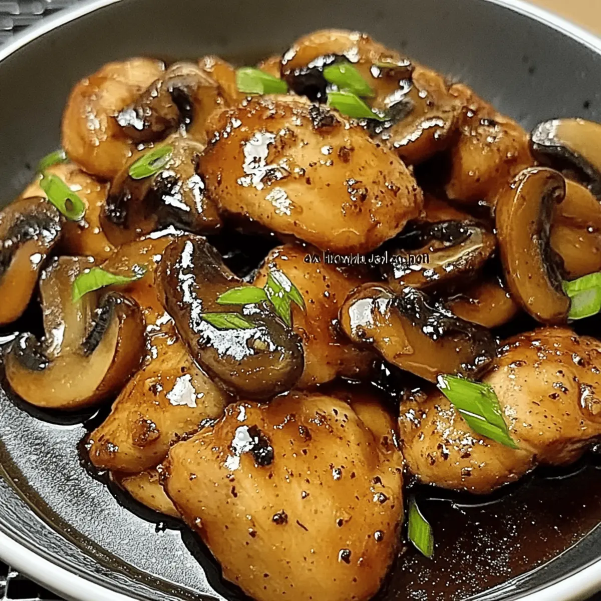 Savory Black Pepper Chicken with Mushrooms: Quick & Easy Delight