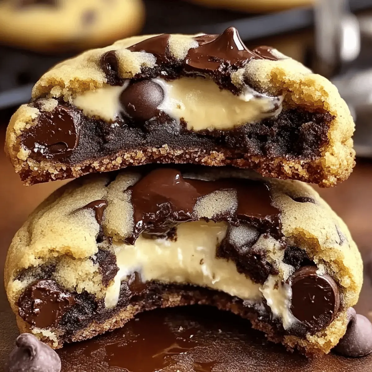 Cheesecake Stuffed Chocolate Chip Cookies for Sweet Moments