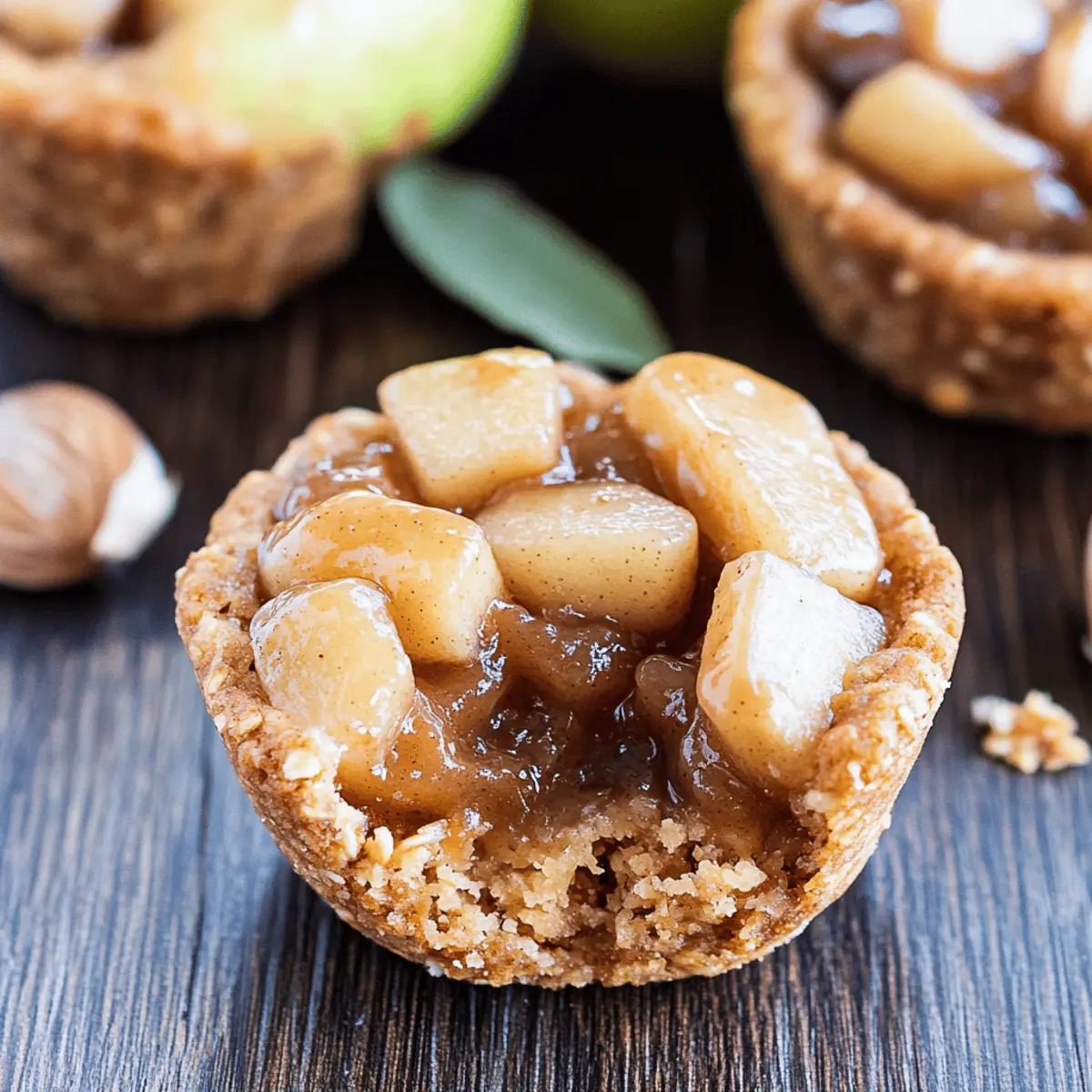 Delightful Apple Crisp Cookie Cups for Cozy Fall Evenings