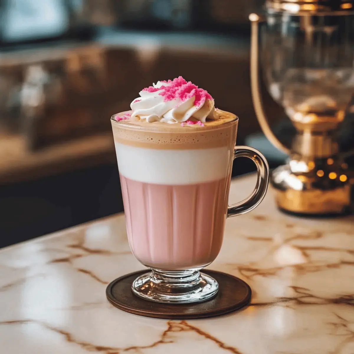 Delightful Pink Velvet Macchiato for Your Sweet Cravings
