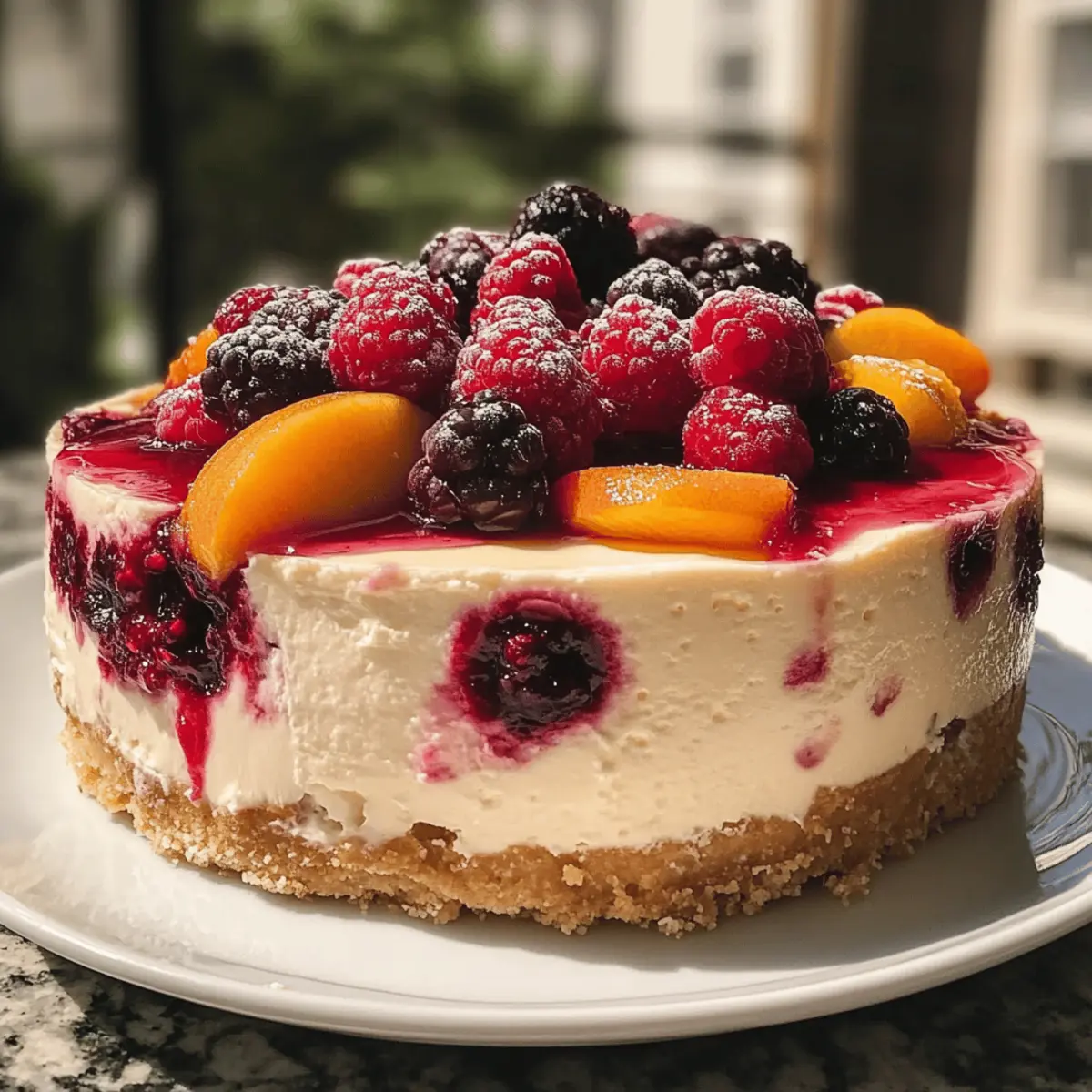 Berry and Peach Cheesecake: A Creamy Summer Delight