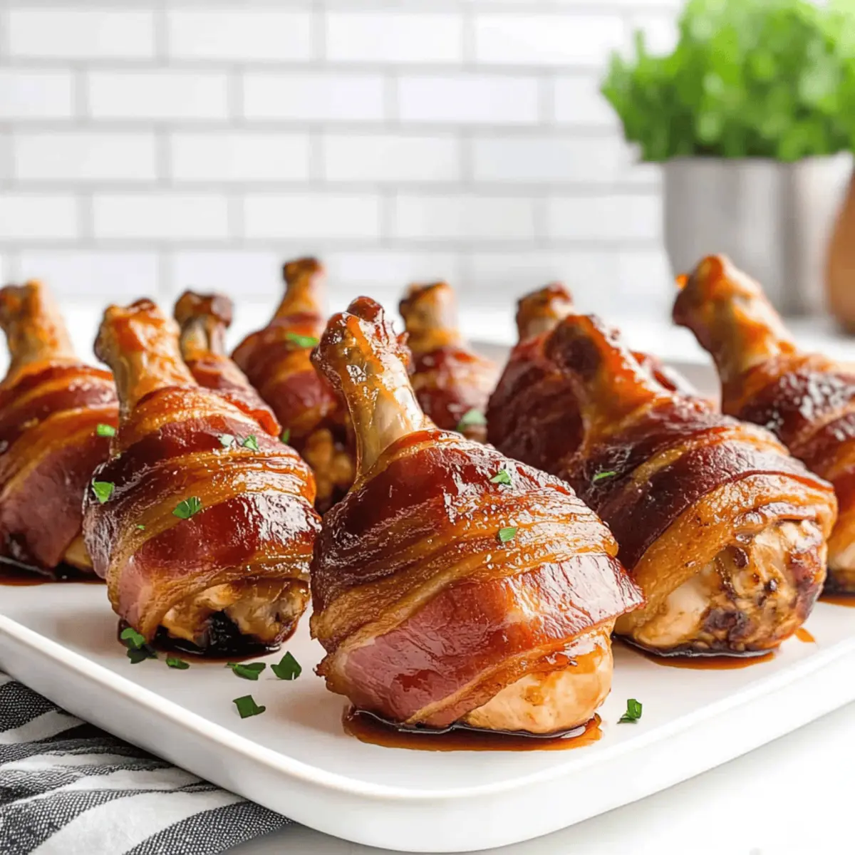 Bacon Wrapped Chicken Lollipops: Hearty Fun for Any Party