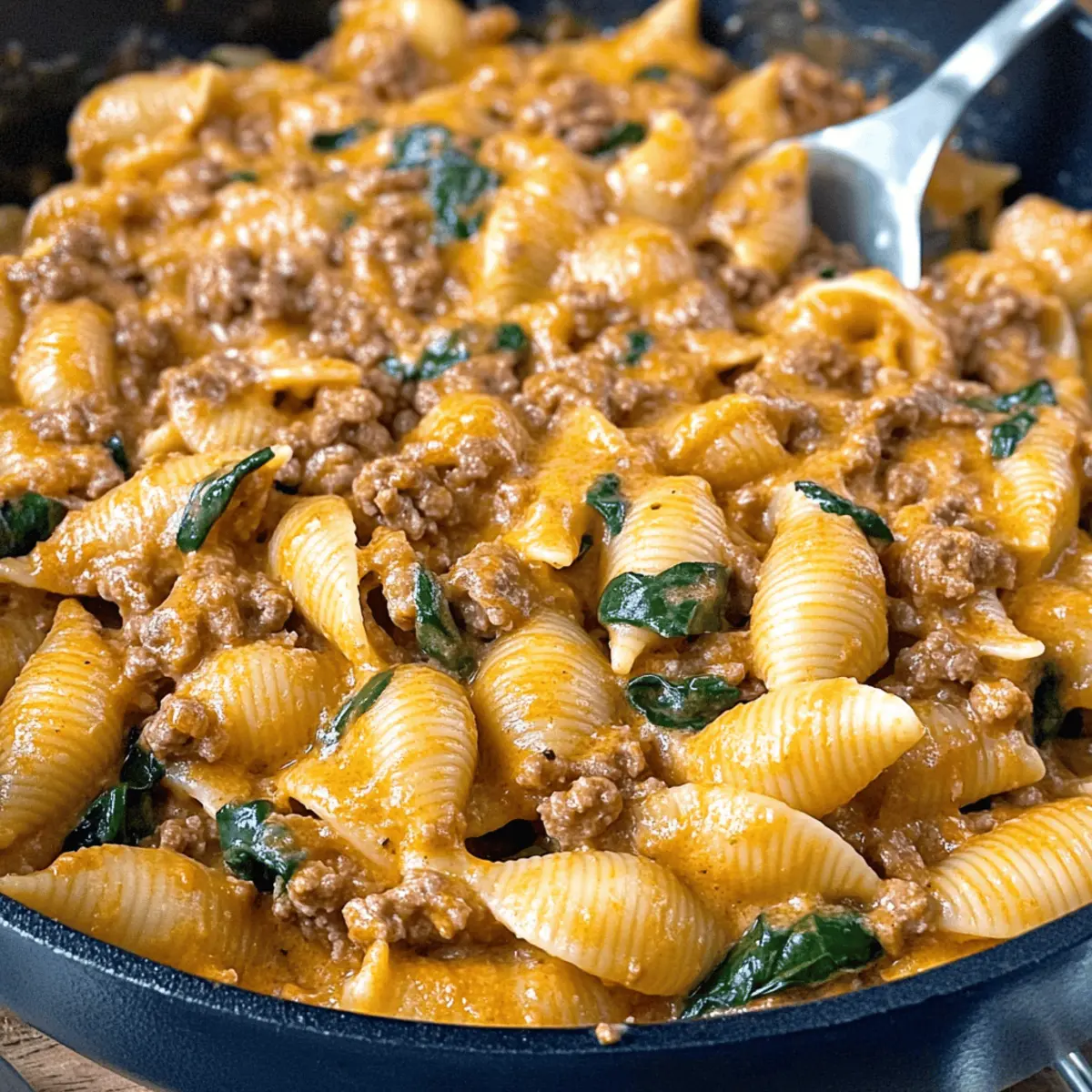 Creamy Beef and Shells: A Cozy High-Protein Dinner Delight