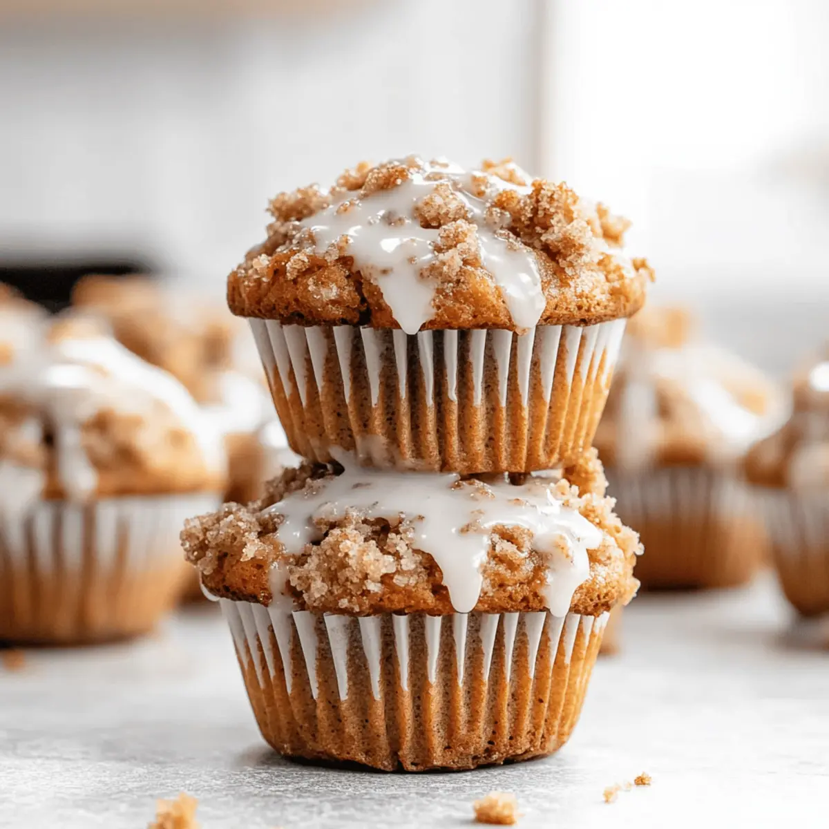 Glazed Banana Streusel Muffins That Will Brighten Your Day