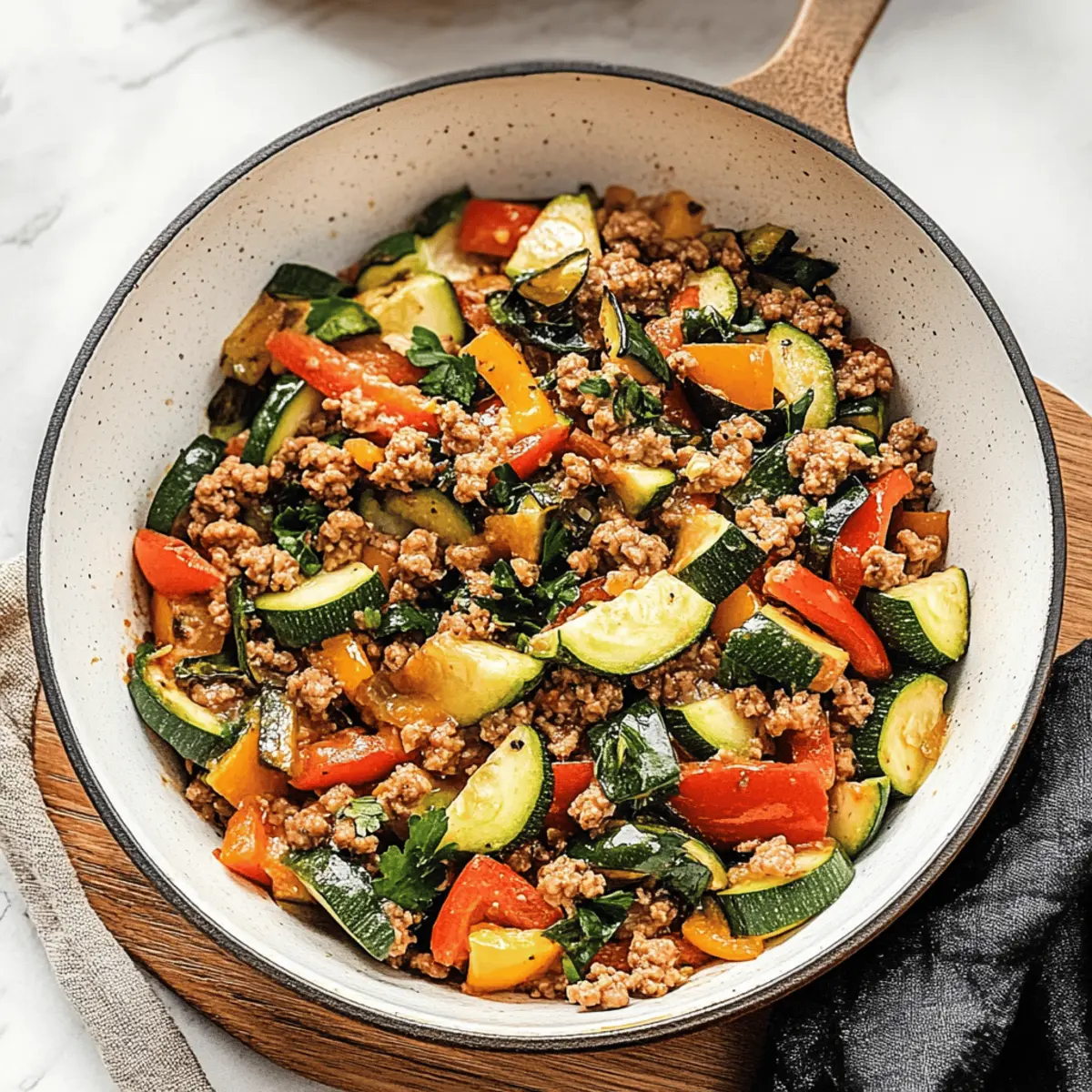 Ground Turkey and Zucchini Skillet: A Flavorful One-Pot Wonder