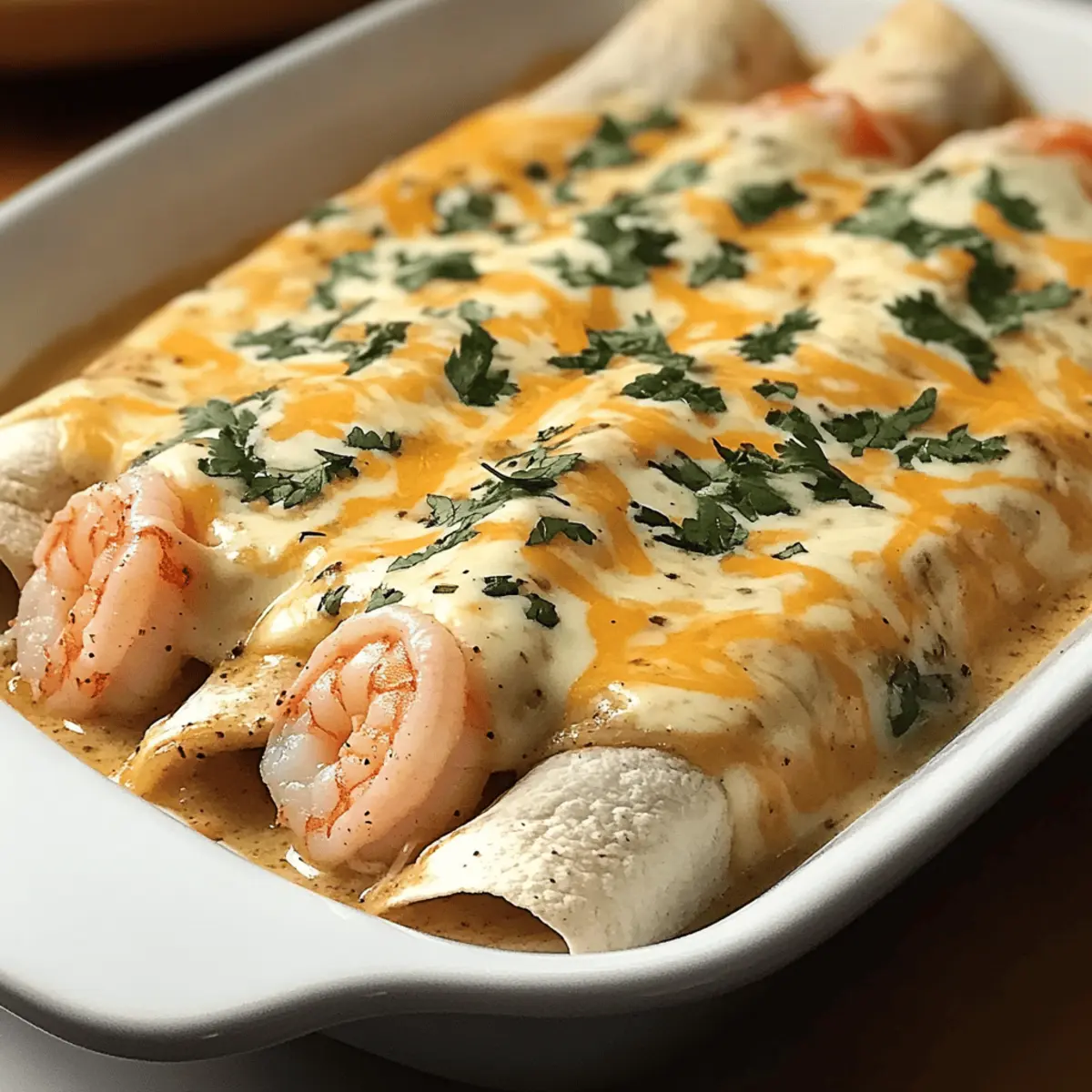 Creamy Shrimp Enchiladas with Cream Sauce for Ultimate Comfort