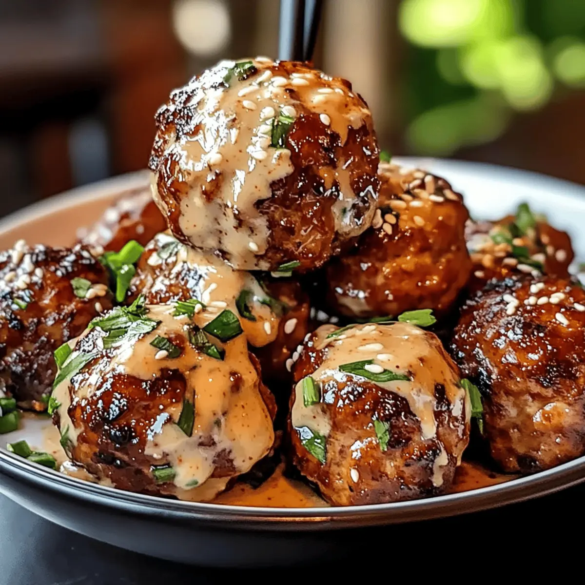 Korean BBQ Meatballs with Spicy Mayo Dip for Flavor Lovers