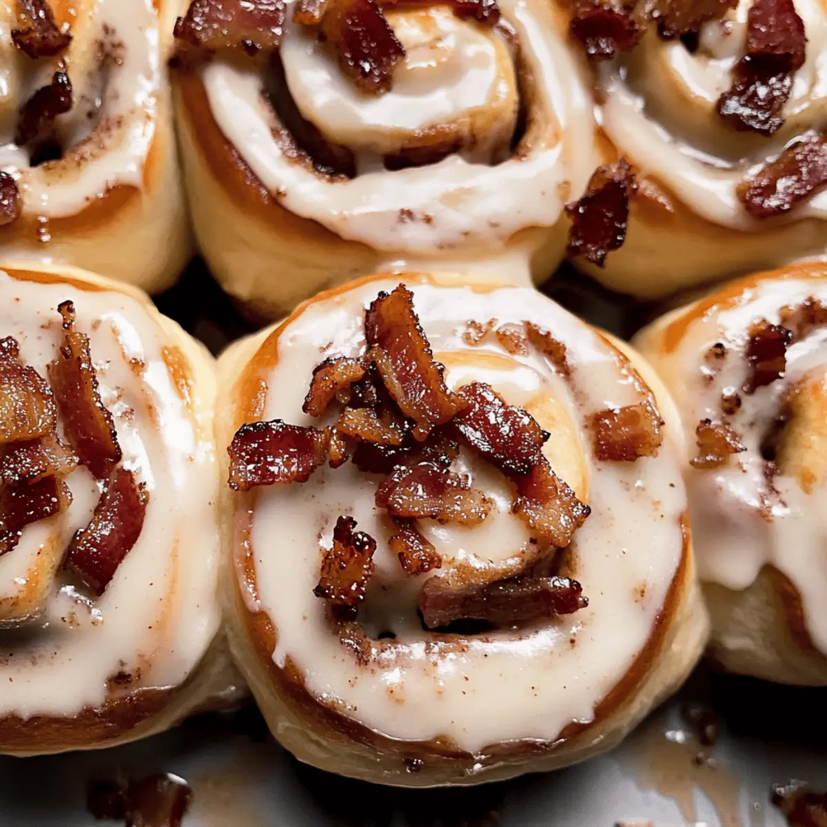 Bourbon Maple Bacon Cinnamon Rolls for a Cozy Brunch Treat