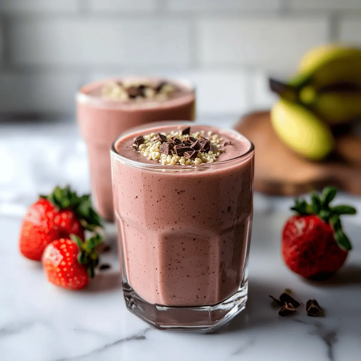 Delicious Chocolate Strawberry Banana Smoothie for Easy Mornings