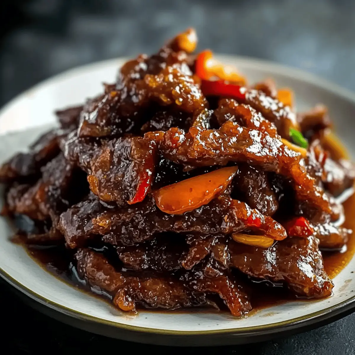 Irresistibly Crispy Chilli Beef with Spicy Tangy Sauce