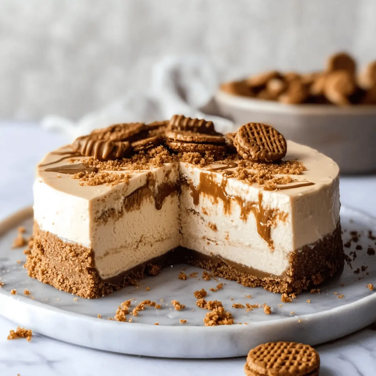 Indulge in No Bake Biscoff Cheesecake Bliss Today!
