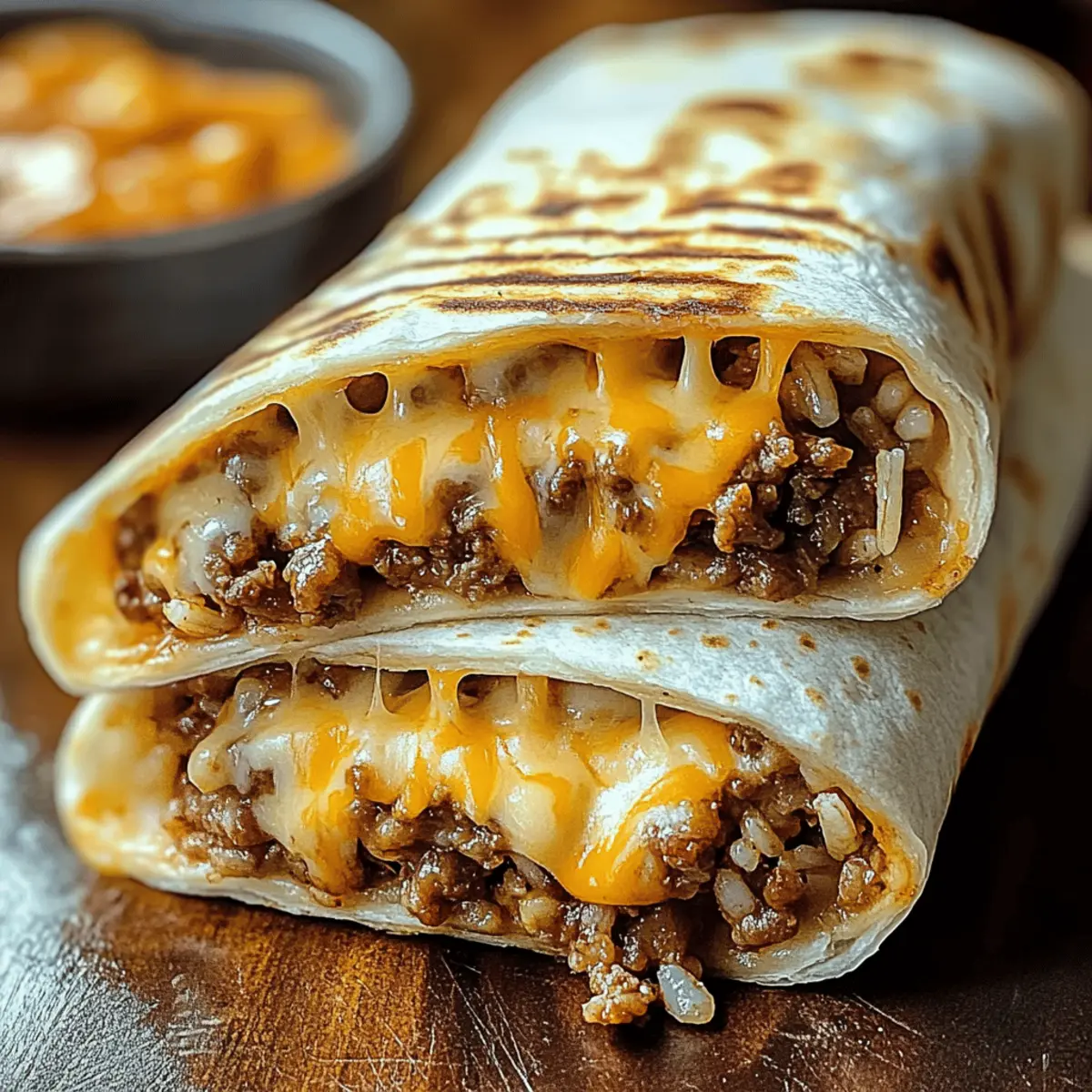 Melt-in-Your-Mouth Grilled Cheese Burrito Bliss