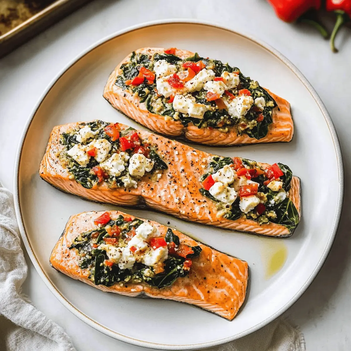 Stuffed Salmon With Spinach & Feta: A Healthy Delight