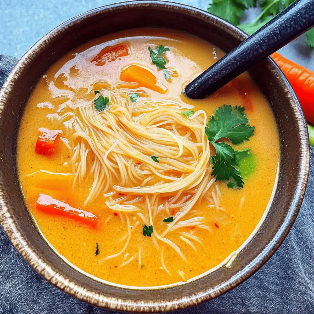 Thai Coconut Curry Soup: A Cozy Vegan Comfort Bowl