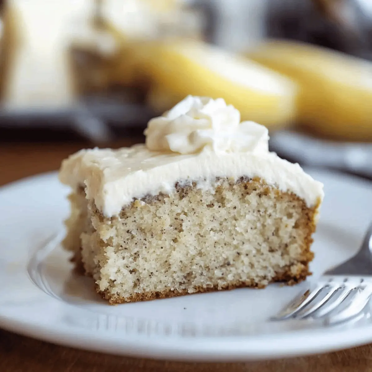 Irresistibly Moist Banana Cake with Cream Cheese Frosting