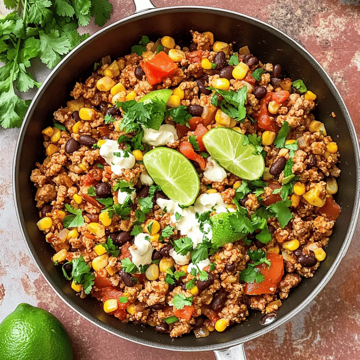 Quick & Flavorful Healthy Ground Turkey Skillet in 30 Minutes