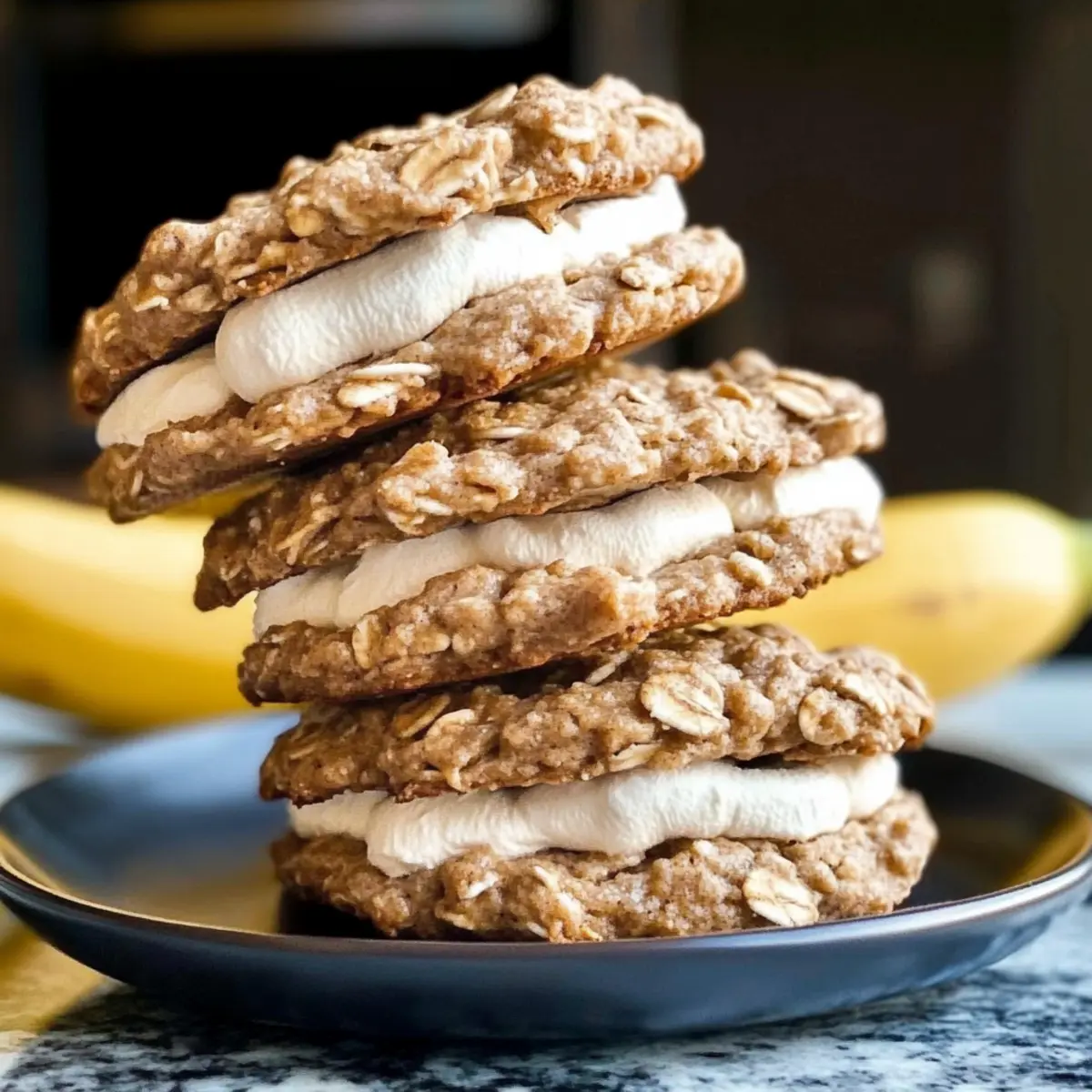 Peanut Butter Banana Oatmeal Creme Pies for Sweet Nostalgia