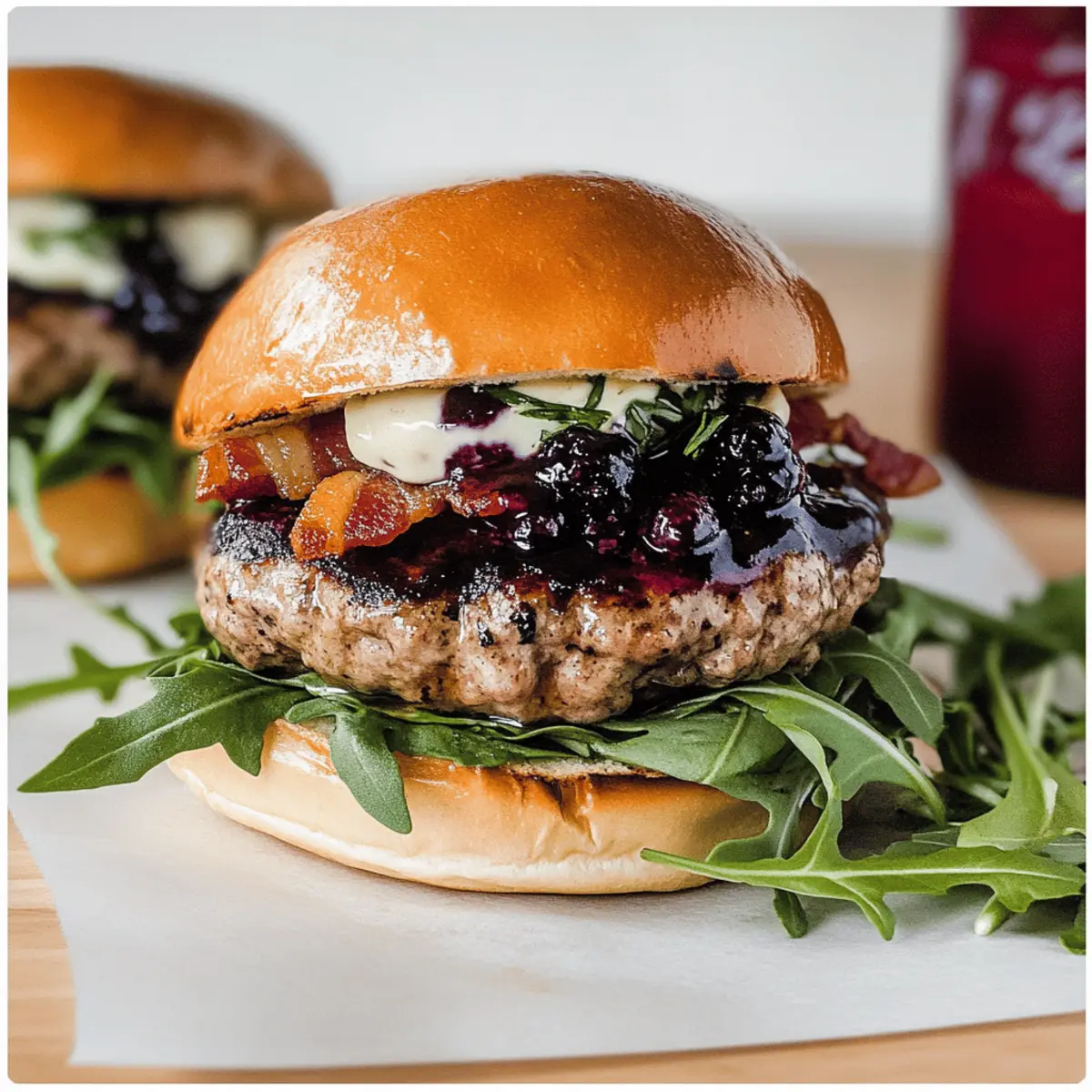 Blueberry Basil Gourmet Burger: A Flavorful Summer Twist