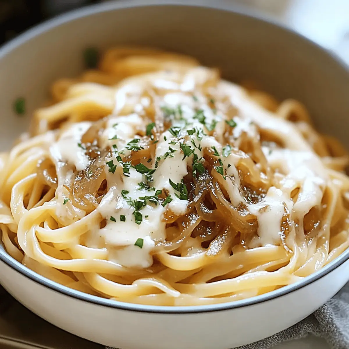 Savory Caramelized Onion Pasta for Cozy Nights In