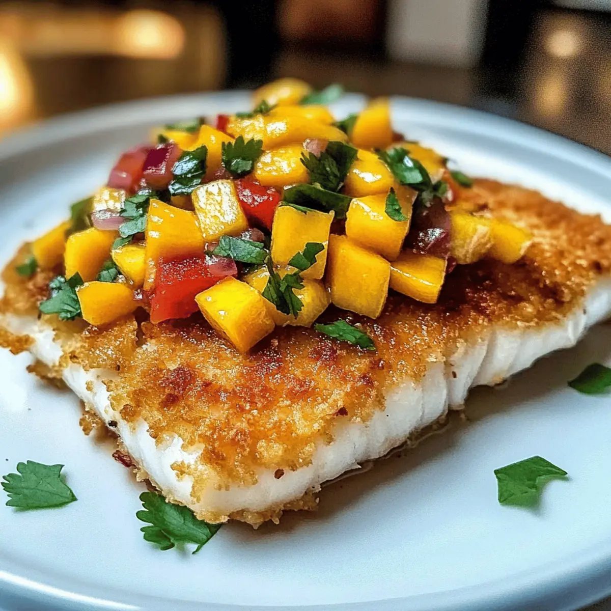 Coconut Crusted Fish with Mango Salsa: Tropical Flavor Bliss