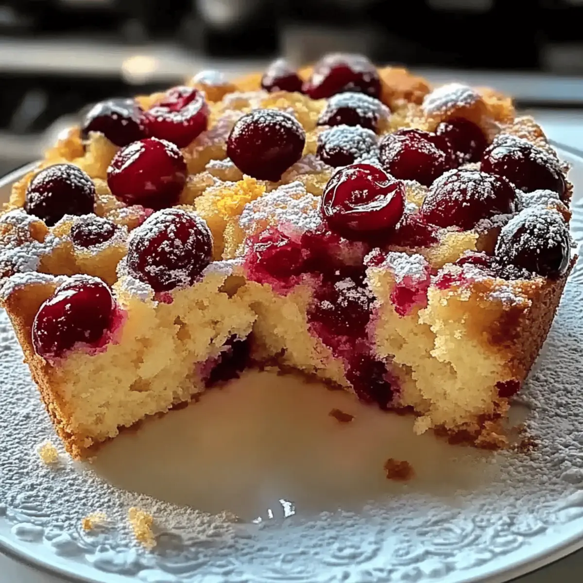 Cranberry Orange Breakfast Cake for a Bright Morning Boost