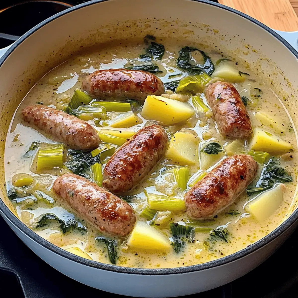 Hearty Creamy Leek and Sausage Stew for Cozy Nights