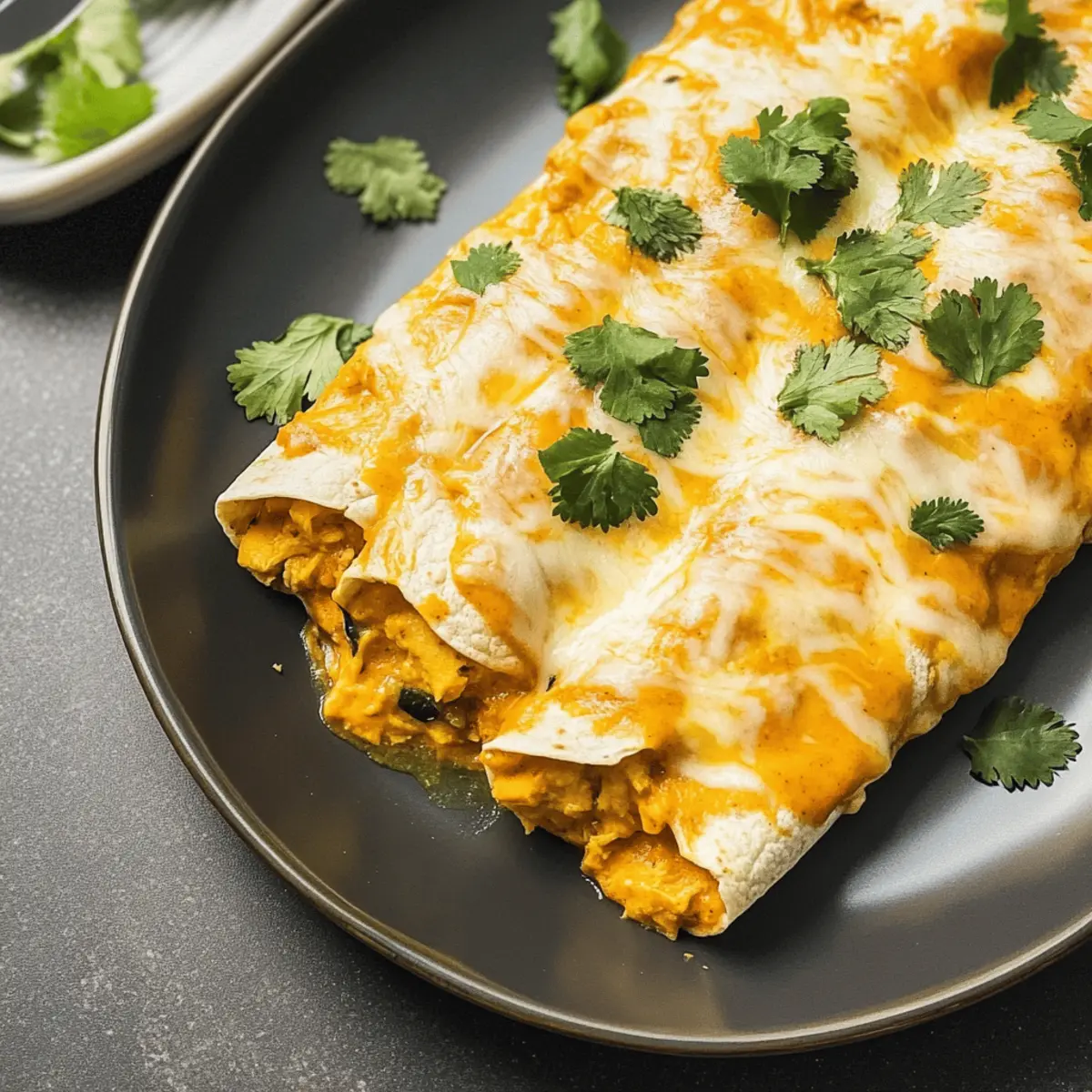 Deliciously Creamy Pumpkin Chicken Enchiladas for a Cozy Dinner