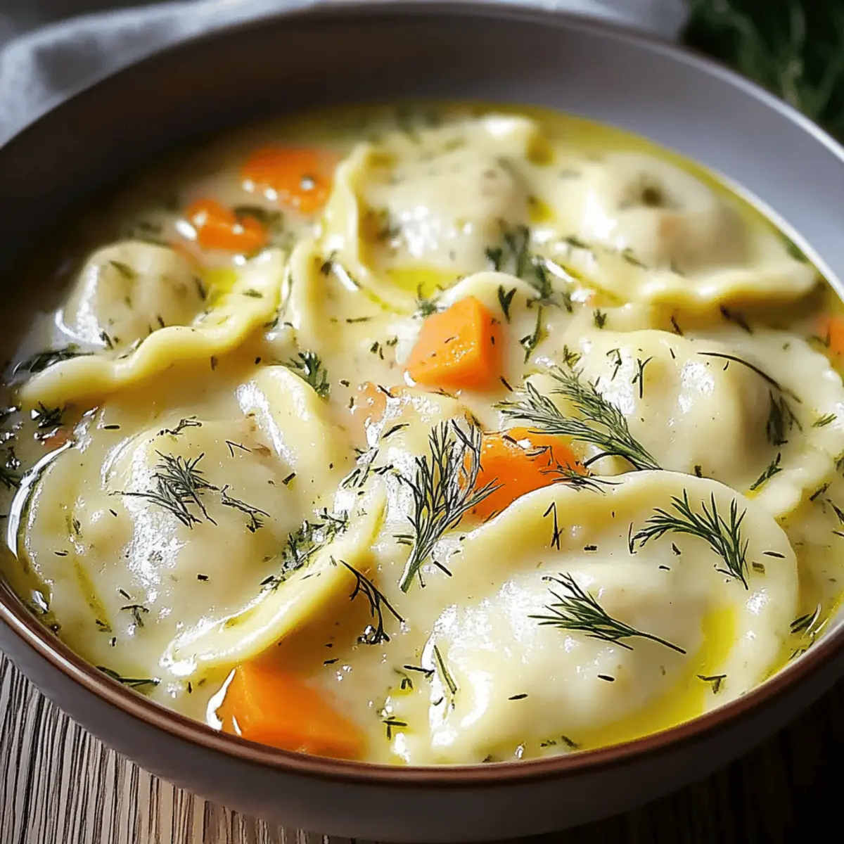 Cozy Dill Pierogi Soup for Quick Comfort on Chilly Nights