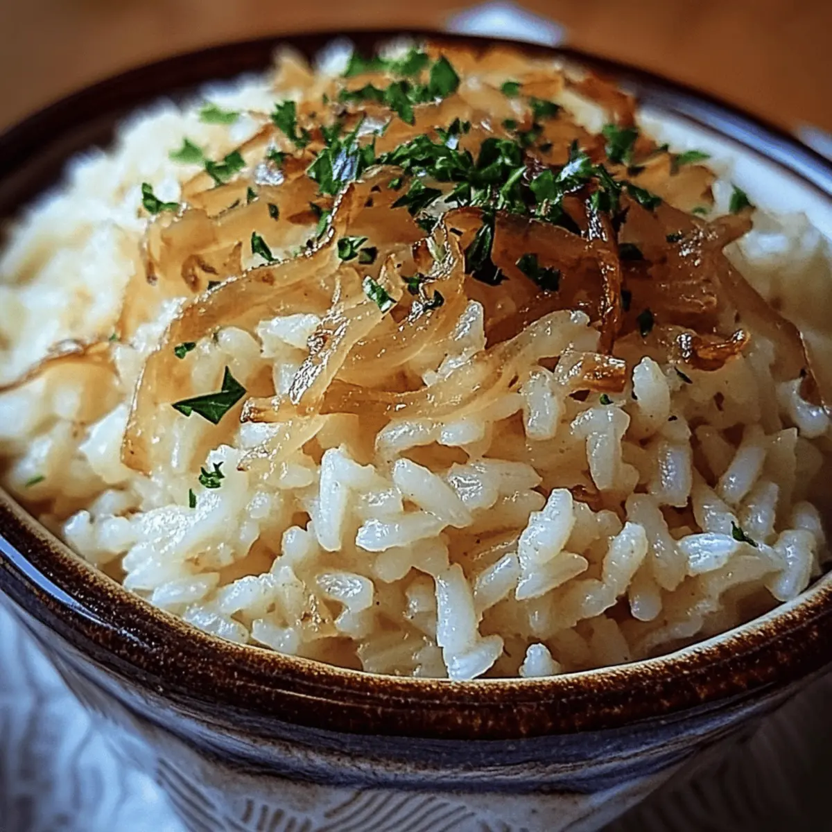 French Onion Butter Rice: Comfort Food in One Pot